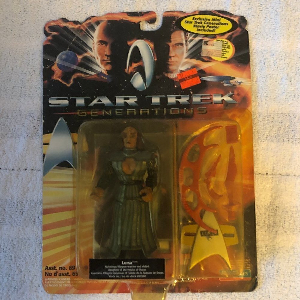 Vintage 1994 Star Trek Generations Lursa Action Figure Blingual Package Unopened